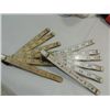 Image 2 : LOT 6 ASSORTED ITEMS: 2 VINTAGE 72" FOLDING RULERS