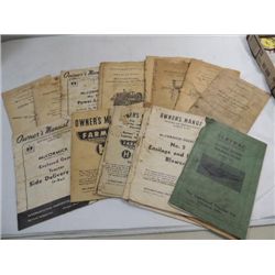 LOT 15 INTERNATION HARVESTER 1920S & 30S MANUALS