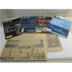 VINTAGE LOT NOVEMBER 29, 1963 KENNEDY EMPHERIA:
