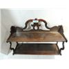 Image 2 : VINTAGE WALNUT KNICK-KNACK 2 SHELF 25"L WALL MOUNT