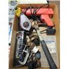 Image 3 : BOX LOT HOME REPAIR TOLS: TIMING LIGHT, HAMMER,