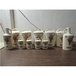 LOT 11 GERDA CZECH MADE CERAMIC CANNISTER SET &