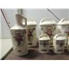 Image 2 : LOT 11 GERDA CZECH MADE CERAMIC CANNISTER SET &