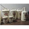 Image 3 : LOT 11 GERDA CZECH MADE CERAMIC CANNISTER SET &