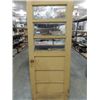Image 1 : VINTAGE 32"W ALL WOOD EXTERIOR 3 GLASS PANE DOOR