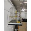 Image 3 : VINTAGE 67"H METAL STAND & BIRD CAGE, GOOD