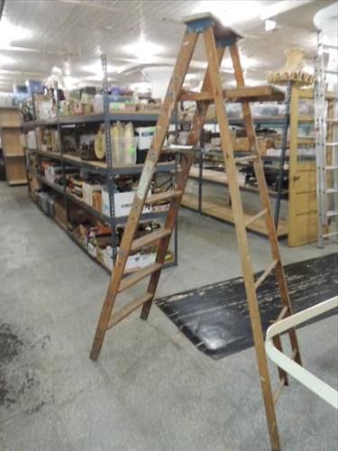 Workmaster Step Ladder SEARS ALL WOOD 78