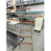 Image 2 : SEARS ALL WOOD 78" WORKMASTER FOLDING STEP LADDER