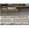 Image 1 : LOT 2 VINTAGE 86"HX11"W WROUGHT IRON DECORATIVE