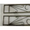 Image 2 : LOT 2 VINTAGE 86"HX11"W WROUGHT IRON DECORATIVE
