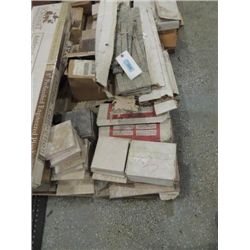 1 PALLET, 19+ BOXES ROCK & TERRA COTTA TILES & 2