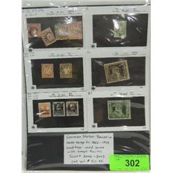 GERMAN STATE BAVARIA SCOTTS #10 - 205, 1862 - 1919