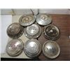 Image 1 : LOT 8 VINTAGE FORD HUBCAPS: 1941(1) TRUCK, 1946(1)