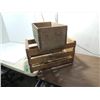 Image 2 : LOT 2 VINTAGE WOODEN CRATES: LABEL: FARLEY MELONS,