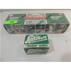 LOT 2 1992 FLEER & 1987 TOPPS BASEBALL PLAYER CARD