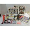 Image 1 : BOX LOT ASSORTED SPORTS COLLECTIBLES: UNCUT CARDS