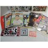 Image 2 : BOX LOT ASSORTED SPORTS COLLECTIBLES: UNCUT CARDS