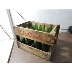VINTAGE VERY OLD BLACKHAWK WOOD SODA CRATE