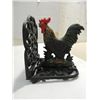 Image 2 : LOT 2 (1 PAIR) NEW CAST IRON ROOSTER BOOKENDS &
