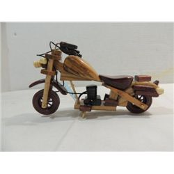 ALL WOOD HAND CRAFTED MOTORCYCLE: LIKE HARLEY-