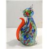 MINCHELLA MURANO STYLE MULTI-COLORED GLASS CAT