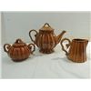 NEW IN BOX CERAMIC TEA POT, CREAMER & SUGAR BOWL