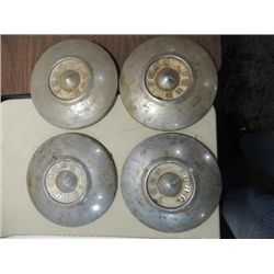 SET OF 4 VINTAGE 1956 FORD FAIRLANE HUBCAPS