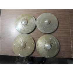 SET OF 4 VINTAGE 1949-50 FORD HUBCAPS