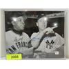 Image 1 : 10X8 BASEBALL PHOTO 2 AUTOGRAPHS MANTLE & MAYS COA