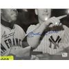 Image 2 : 10X8 BASEBALL PHOTO 2 AUTOGRAPHS MANTLE & MAYS COA