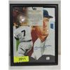 Image 1 : 8X10 BASEBALL ILLUSTRATION AUTOGRAPH MICKEY MANTLE