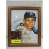 Image 1 : 8X10 BASEBALL ILLUSTRATION AUTOGRAPH TED WILLIAMS