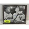Image 1 : 10X8 BASEBALL PHOTO 2 AUTOGRAPHS MAYS & MANTLE COA