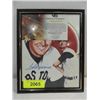 Image 1 : 8X10 BASEBALL ILLUSTRATION AUTOGRAPH TED WILLIAMS