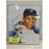 Image 1 : 8X10 BASEBALL ILLUSTRATION AUTOGRAPH TED WILLIAMS