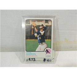 1973 TOPPS #100 BASEBALL PLAYER CARD HANK AARON
