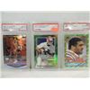 Image 1 : LOT 3 GRADED SPORTS CARDS: FOOTBALL 1986 TOPPS #35