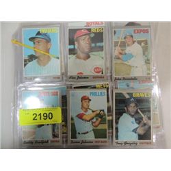 LOT 25 1970 TOPPS BASEBALLPLAYER CARDS