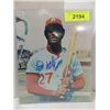 Image 1 : 8X10 BASEBALL PHOTO AUTOGRAPHED WILLIE MONTANEZ
