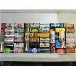 LOT 46 VINTAGE BEER CANS: PULL TAB, SELF OPEN:
