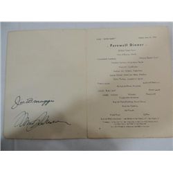 DIMAGGIO & MONROE SIGNATURE ON WHITE STAR BROCHURE