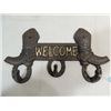 Image 1 : NEW CAST IRON WESTERN STYLE 3 HOOK COAT RACK