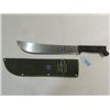 Image 1 : 17"L STEEL MACHETTE AND CANVAS BELT SHEATH