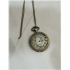 Image 2 : CONTEMPORARY MAN'S QUARTZ POCKET WATCH & CHAIN.