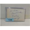 Image 1 : CURLY 3 STOOGES CUT SIGNATURE AUTOGRAPH NO COA