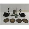 Image 1 : LOT 6 DIE CAST METAL COLLECTIBLES: 2 CAST IRON