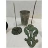 Image 3 : LOT 6 DIE CAST METAL COLLECTIBLES: 2 CAST IRON