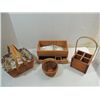 LOT 4 (2) 1992 LONGABERGER WOOD WOVEN BASKETS & 2