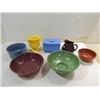 Image 1 : LOT 7 VINTAGE HAEGER & WESTINGHOUSE CERAMIC BOWLS,