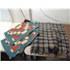 Image 1 : LOT 3 (2) MACHINE MADE LAP QUILTS (24X30) & 1 WOOL